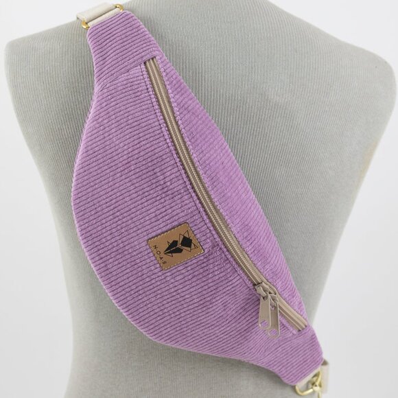 N.O.A.S Handmade Lilac Hip Crossbody Bag Fanny Pack Medium - Picture 3 of 8